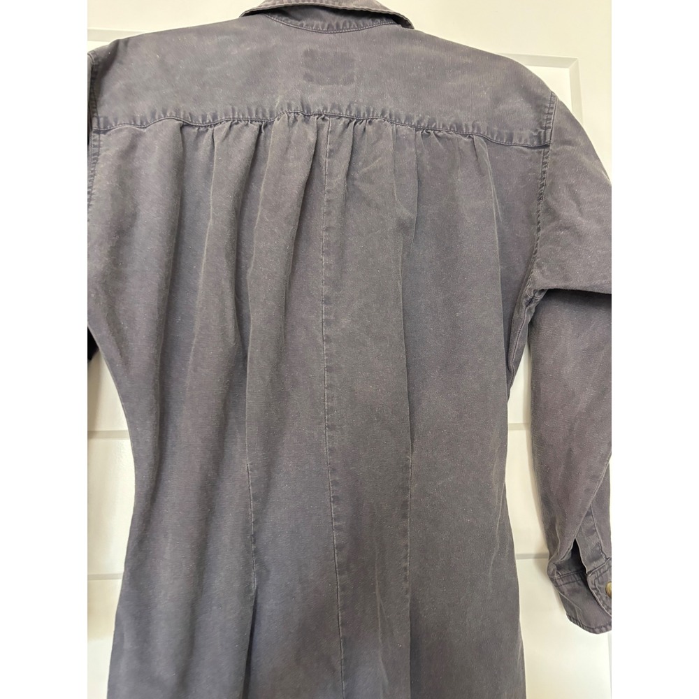Vintage Banana Republic Cotton Utility Jumpsuit Boiler Suit Grey XS Mill Valley - Picture 10 of 10